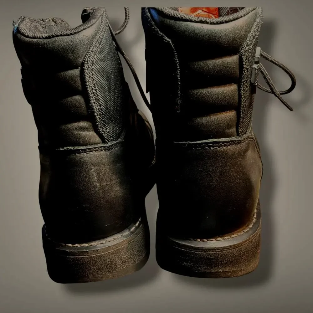 Men's Size 10.5 HARLEY-DAVIDSON Bonham Black Leather Motorcycle Boots EUC